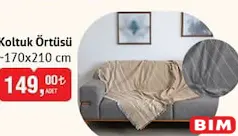 KOLTUK ÖRTÜSÜ 170X210 CM